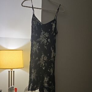 Old Navy Asymmetrical Dress in Navy and White Floral